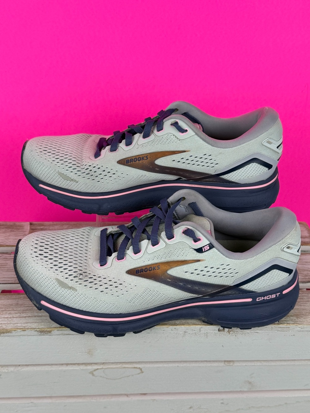 Brooks Ghost 15 women's running shoes athletic size 7 Wide - Picture 4 of 13